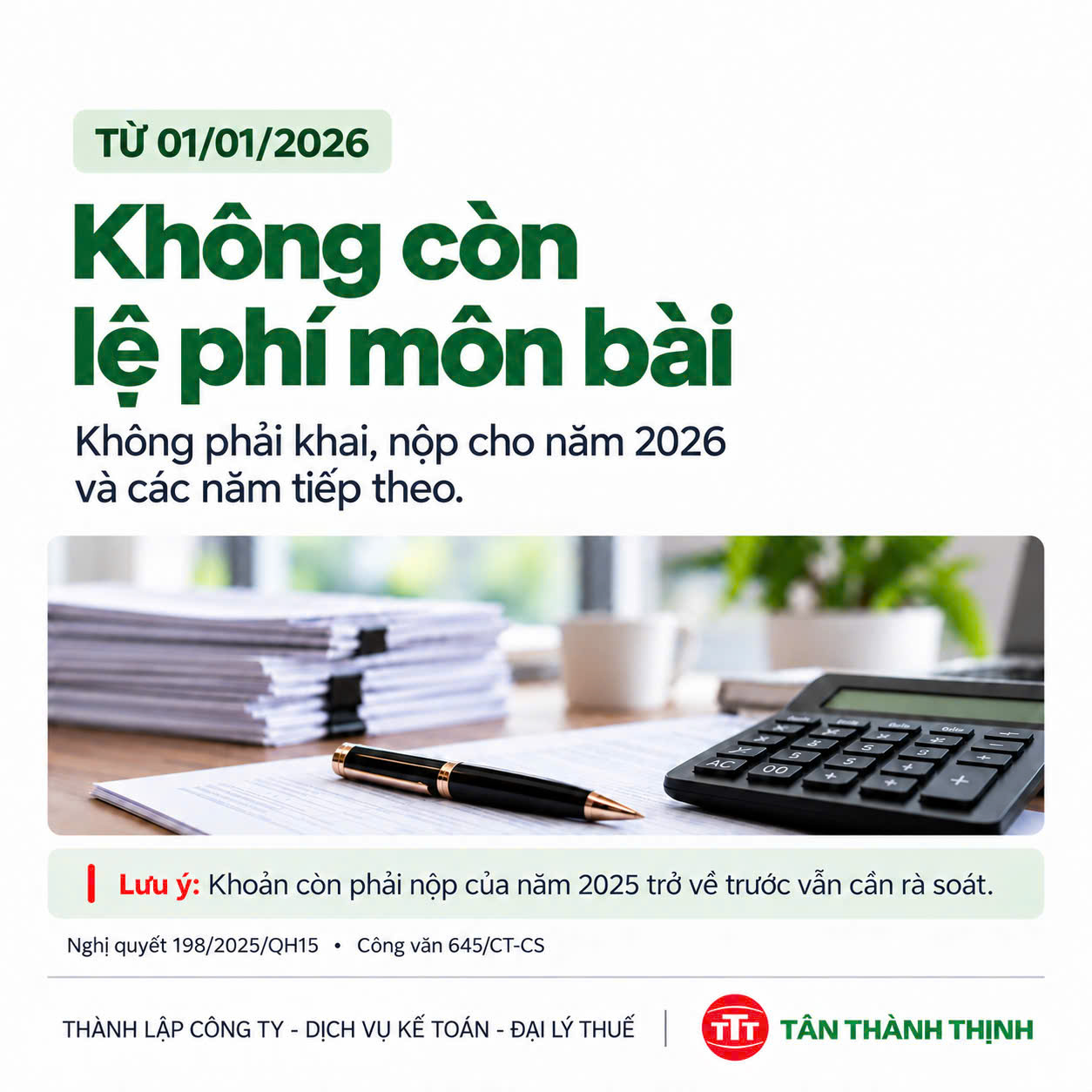 NĂM 2026, DOANH NGHIỆP CÒN PHẢI NỘP LỆ PHÍ MÔN BÀI KHÔNG?