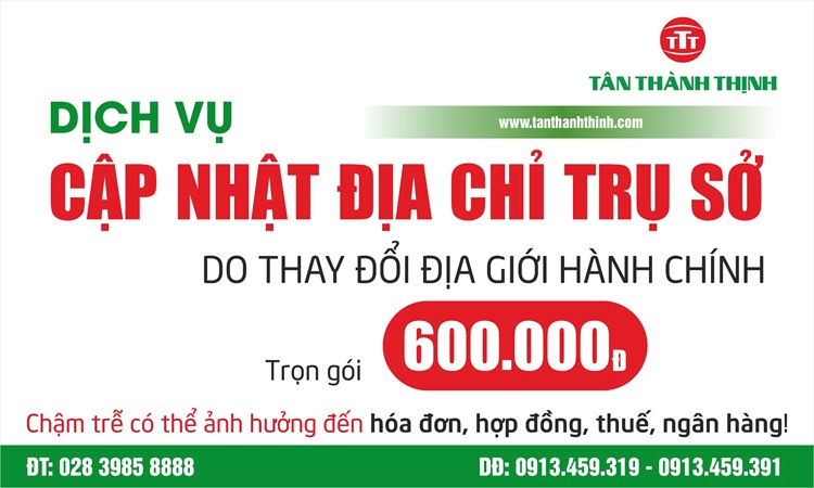 Cập Nhật Địa Chỉ Trụ Sở Doanh Nghiệp – Tuân Thủ Quy Định Mới Nhất