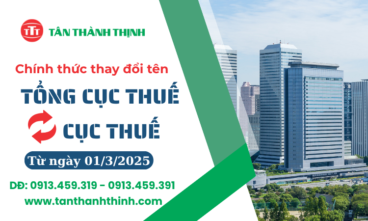 Tổng Cục Thuế Chính Thức Đổi Tên Thành Cục Thuế Từ Ngày 01/3/2025