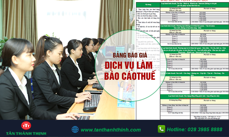 Báo giá dịch vụ kế toán