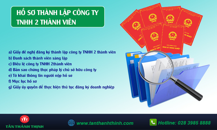 Hồ sơ thành lập công ty tnhh 2 thành viên