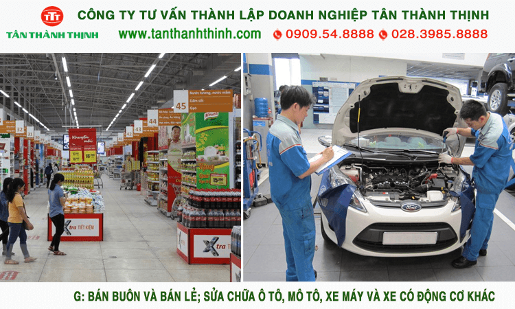 Mã Ngành nghề kinh doanh buôn bán và bán lẻ
