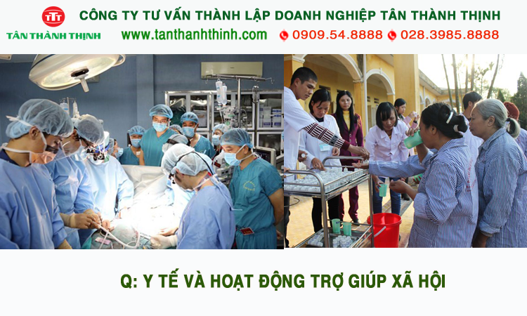 Mã ngành kinh doanh hoạt động y tế và hỗ trợ xã hội