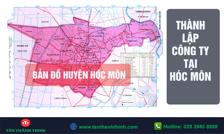 Thành lập công ty tại huyện Hóc Môn