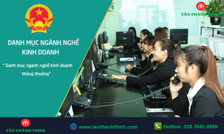 danh mục ngành nghề đăng ký kinh doanh