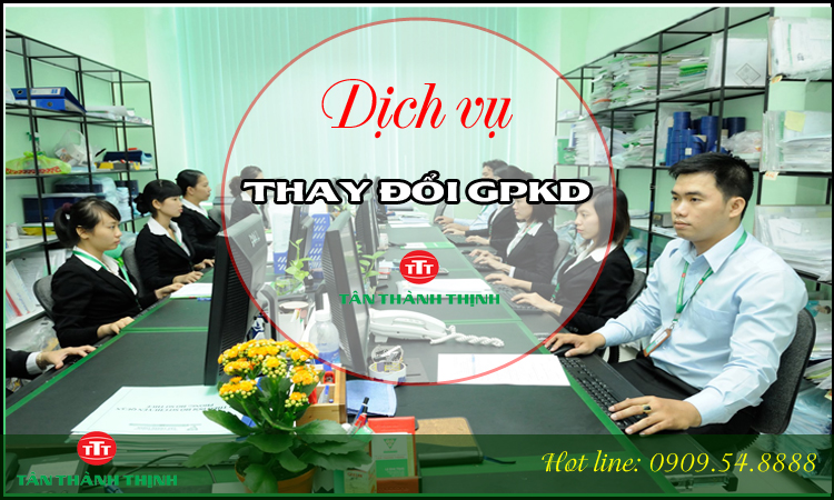 dịch vụ thay đổi giấy phép kinh doanh